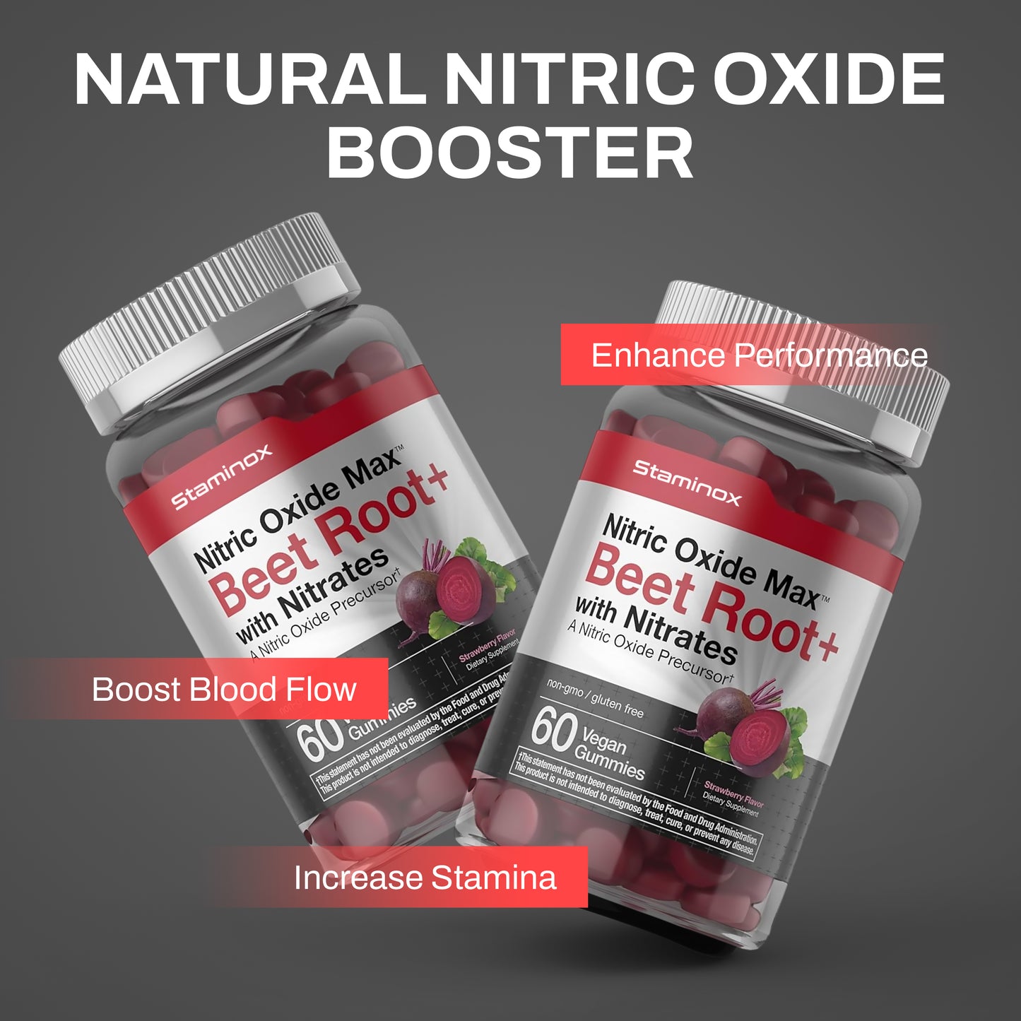 Staminox Nitric Oxide Max™ Beet Root+