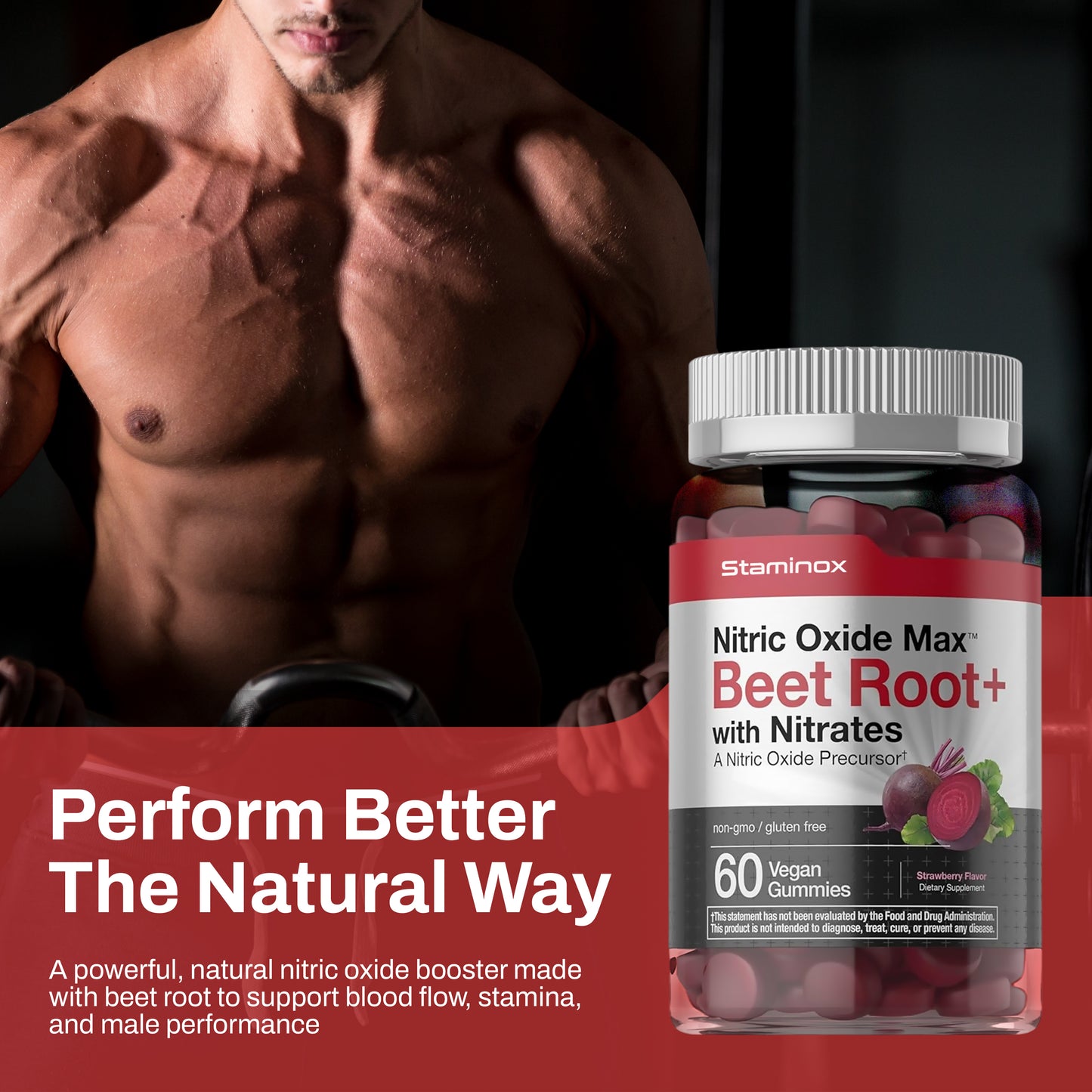 Staminox Nitric Oxide Max™ Beet Root+